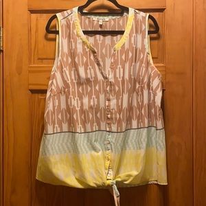 Daniel Rainn Aztec Print Tank Top